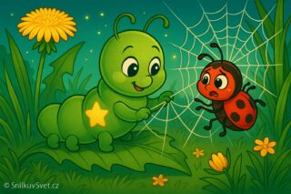 Jak housenka Emilka toužila létat 