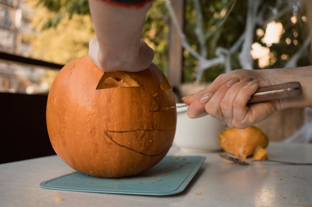 Vyřezávání Halloweenské dýně