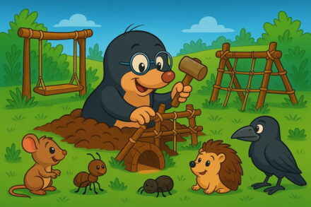 Krtek Vojta a podzemní hřiště