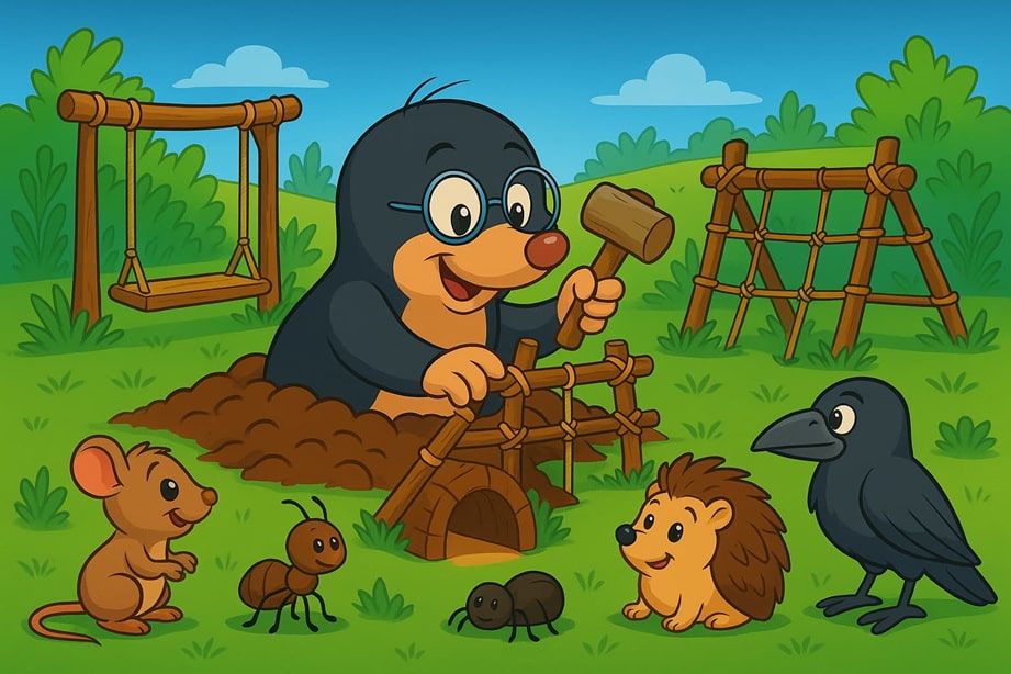 Krtek Vojta a podzemní hřiště