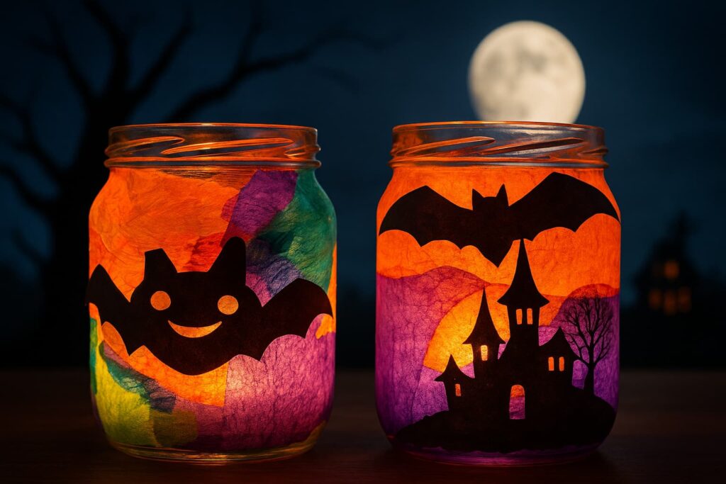 Lampion ve tmě – rozsvícené světýlko