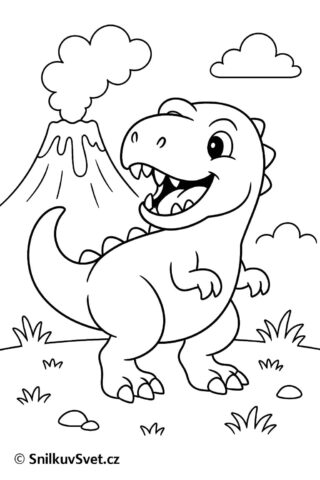 Omalovánka dinosaurus