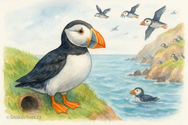 Papuchalk severní: klaun moře