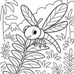 Omalovánka Pravěká vážka