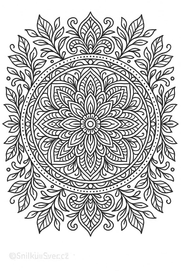 Omalovánka mandaly