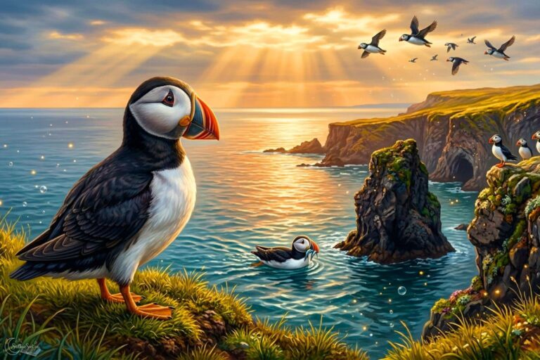 Papuchalk severní: klaun moře