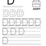 Pracovní list s písmenem D