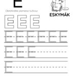 Pracovní list s písmenem E