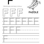 Pracovní list s písmenem F