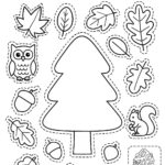 Podzimní strom k vystřihnutí a dolepení