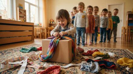 Balicí štafeta – vánoční hra