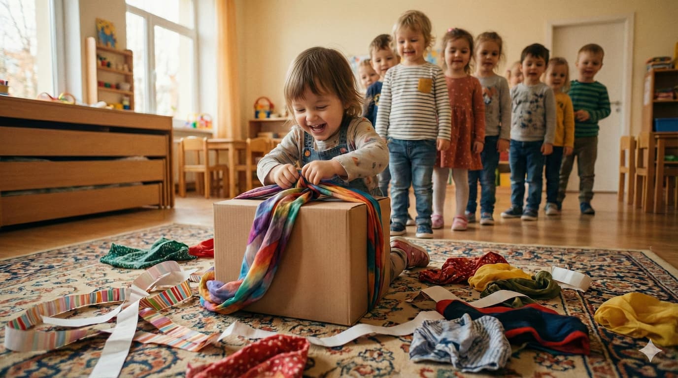 Balicí štafeta – vánoční hra