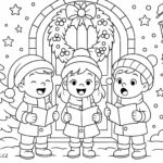 Děti zpívající koledy