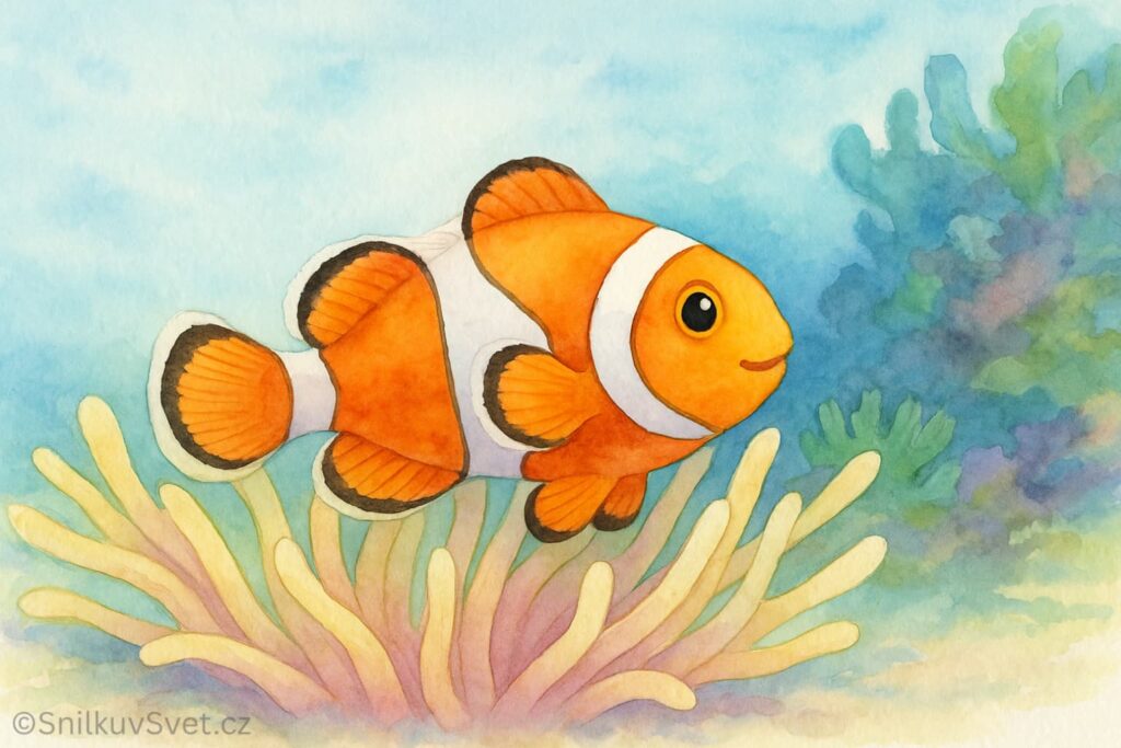 Klaun očkatý u sasanky