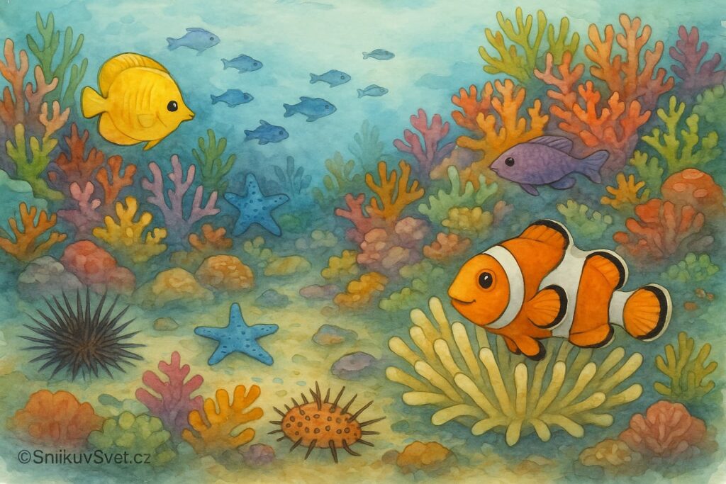 Klaun očkatý ve svém mořském světě