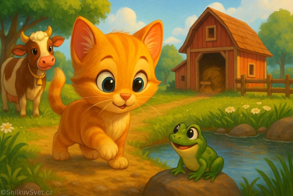 Koťátko a jeho první velký den