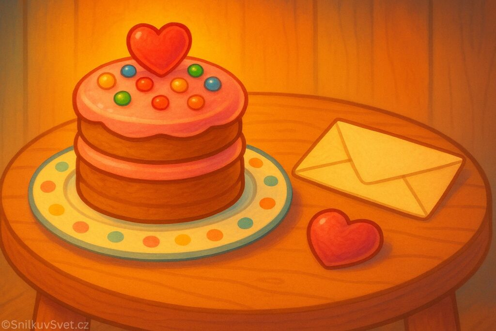 Pohádka Liduščina kuchyňka - Dort s přáním 
