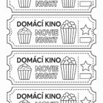 Lístky na domácí kino k vytištění