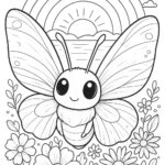 Omalovánka malé roztomilé můry