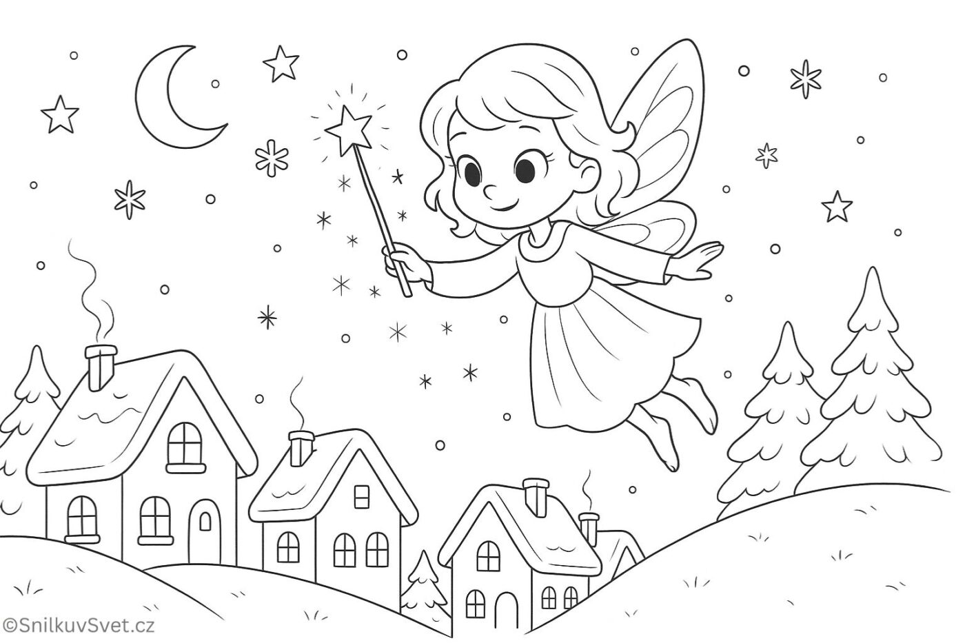 Omalovánka víla Elvíra