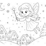 Omalovánka k naší pohádce víla Elvíra