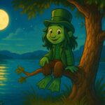 Sedí vodník na topole