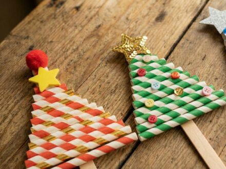 Stromečky z papírových brček