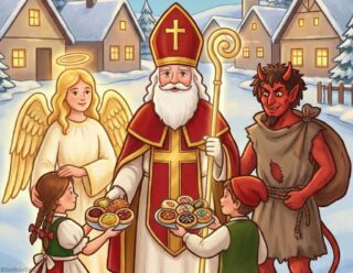 Zpívejte si písničku „Mik, Miku, Mikuláš“ a vybarvěte si noty!