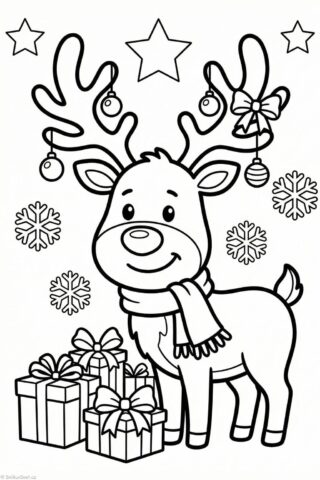 Omalovánka veselého sobíka