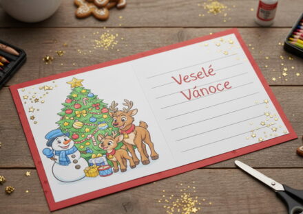 Vlastnoruční vánoční přáníčko