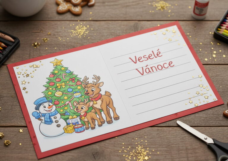 Vlastnoruční vánoční přáníčko