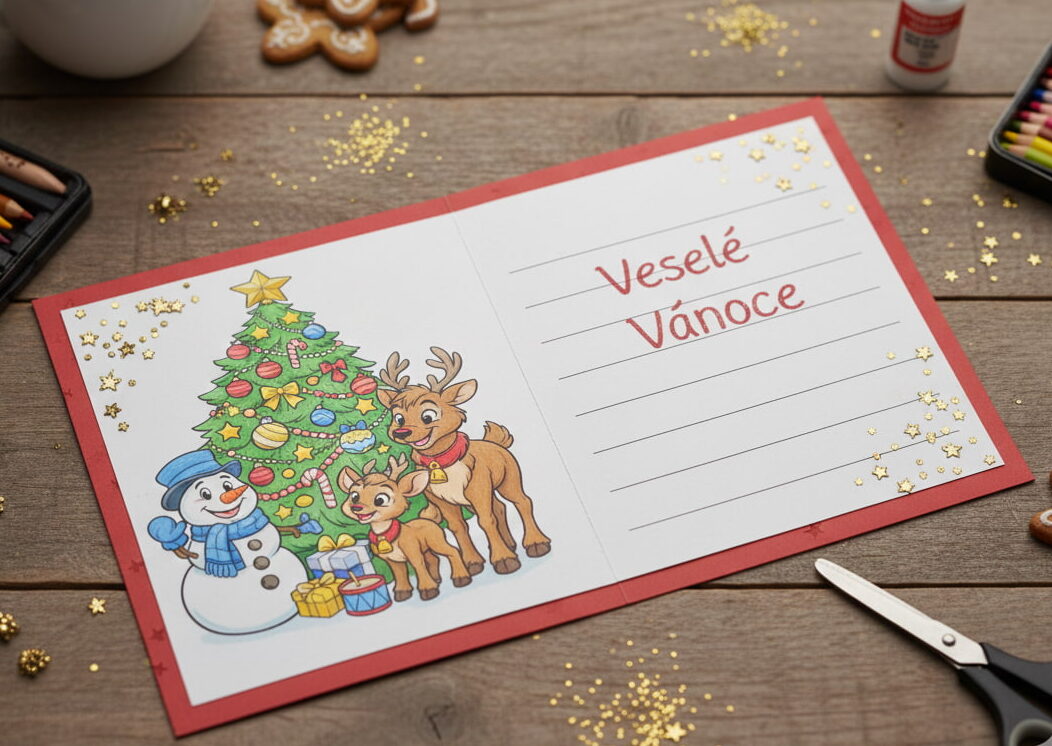 Vlastnoruční vánoční přáníčko