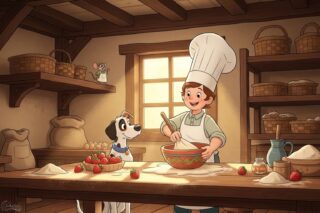 Kuchtík Tomášek a dort pro babičku