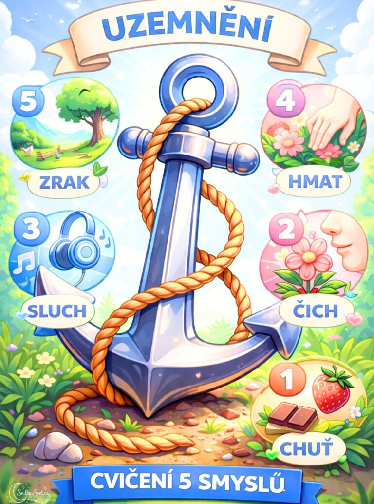 Metoda 5-4-3-2-1: Rychlá záchranná brzda pro dětskou (i vaši) úzkost