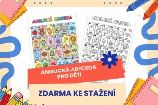 Anglická abeceda pro děti: Hravé učení se Snílkem (Omalovánka a výukový plakát)