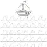 Grafomotorický list: Plavba po vlnách