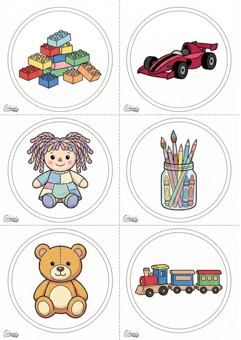 Pomocník pro malého uklízeče: Štítky na boxy s hračkami