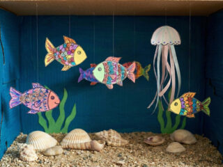 Snové akvárium z krabice od bot