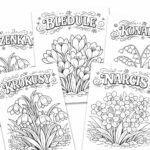 Titulní obrázek: Omalovánky téma Jarní květiny