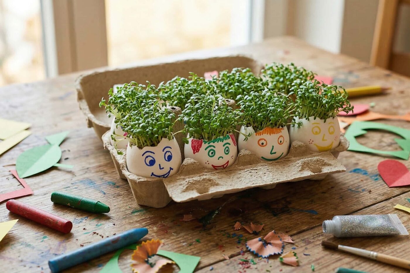 Vajíčkoví vlasáči: Vypěstujte si doma bláznivé zelené účesy!