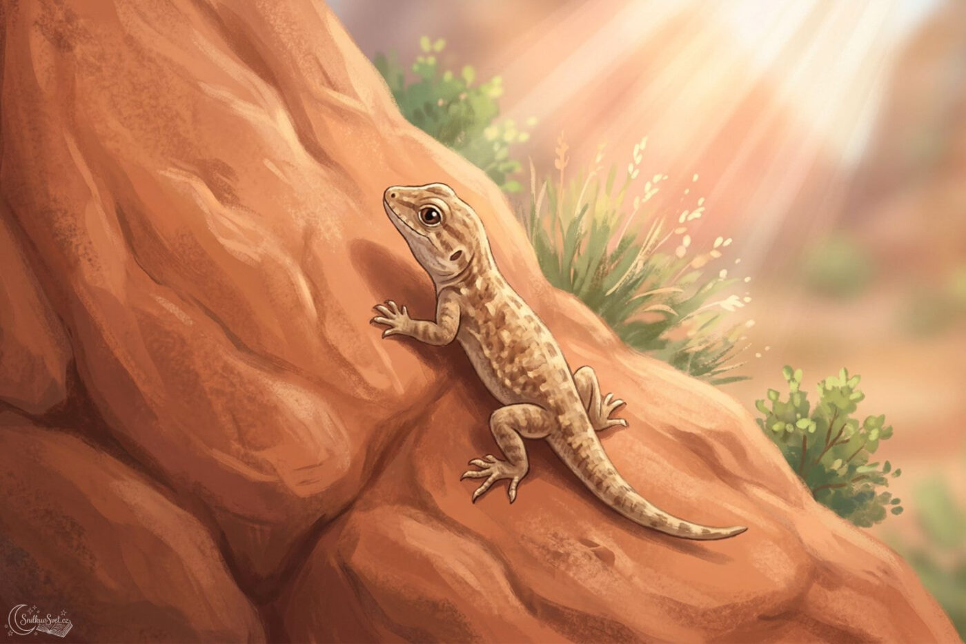 Jak agama Áňa chytá sluníčko a mává na pozdrav