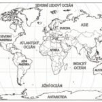 Omalovánka: Mapa světa pro velké objevitele