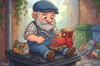 Pohádka o třídění odpadu: Odpaďáček a opuštěný vláček