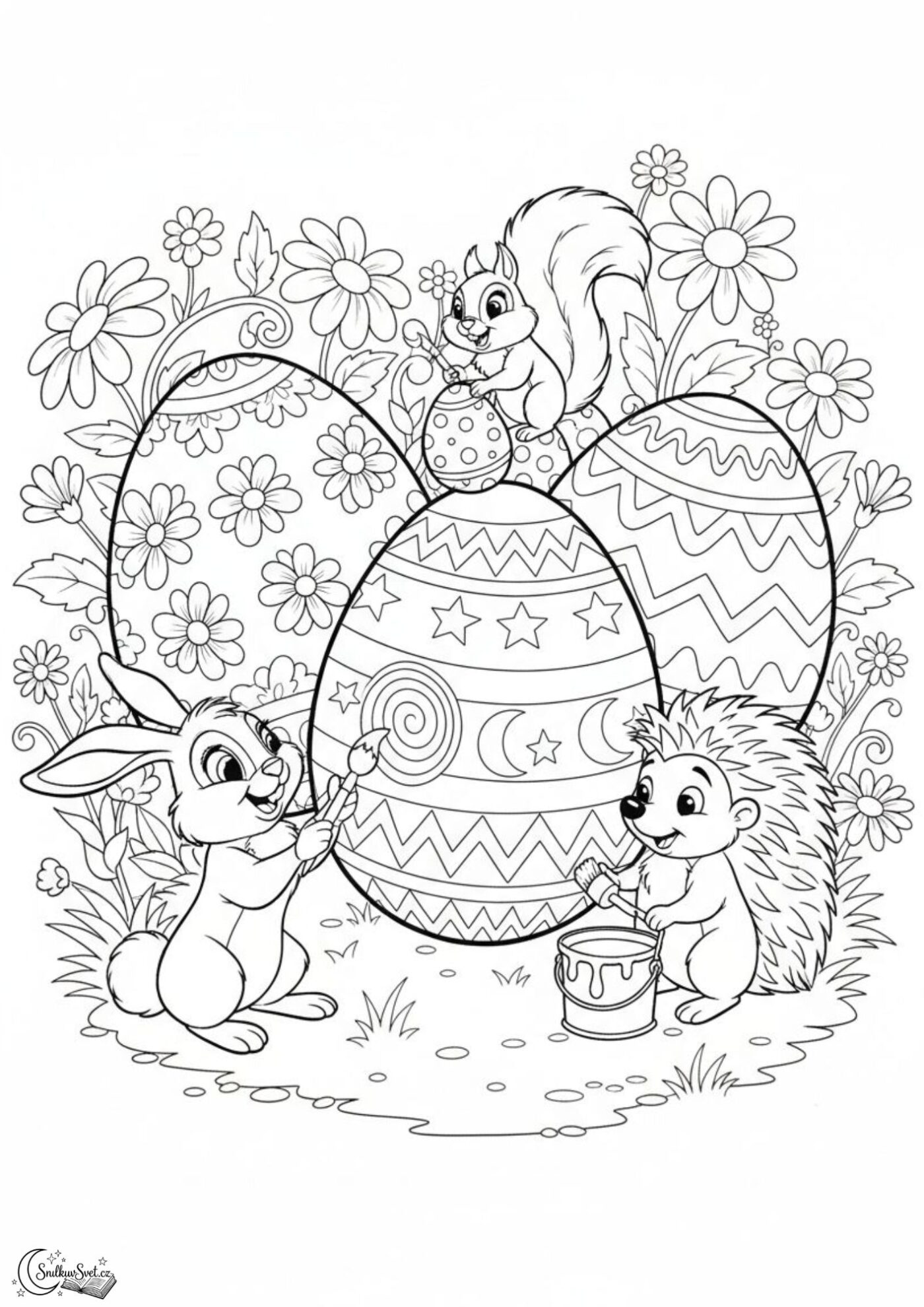 Omalovánka: Velikonoční malování