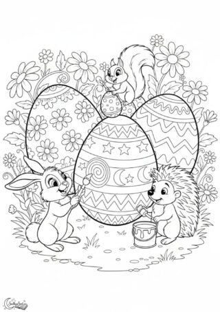 Omalovánka: Velikonoční malování