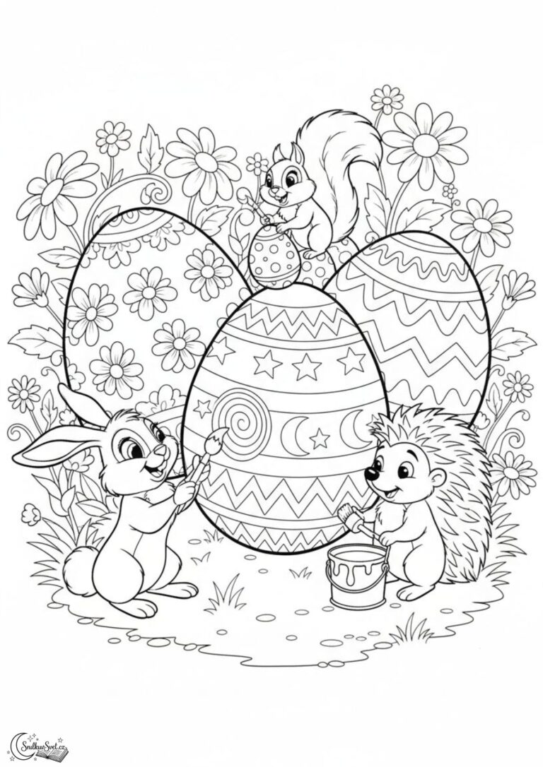 Omalovánka: Velikonoční malování