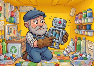Pohádka o třídění odpadu: Odpaďáček a nemocný robůtek