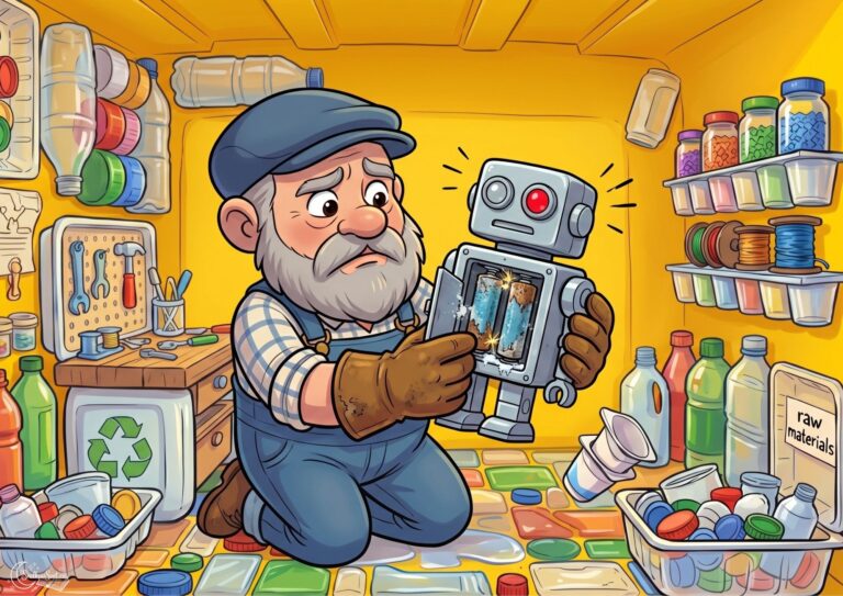 Pohádka o třídění odpadu: Odpaďáček a nemocný robůtek