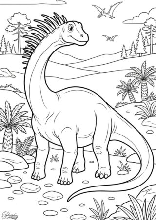Omalovánka: Amargasaurus
