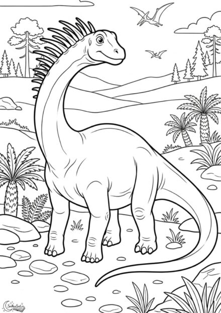 Omalovánka: Amargasaurus